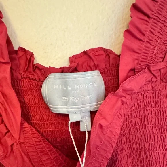 Hill House Pink Spring Transition to Summer Midi Coastal Casual ResortWear Dress - Picture 5 of 8